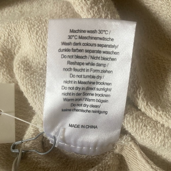 NWT Poetry Button Detail Top Hemp & Organic Cotton Size 16 Lagenlook Parchment - Picture 9 of 12